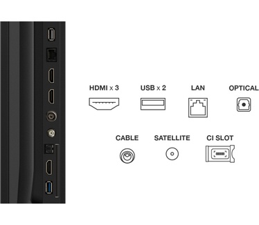 TCL 75P69K Zwart