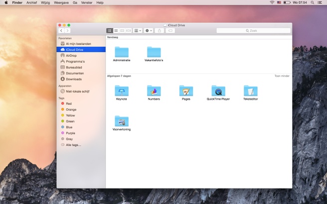 Apple OS X Yosemite iCloud Drive