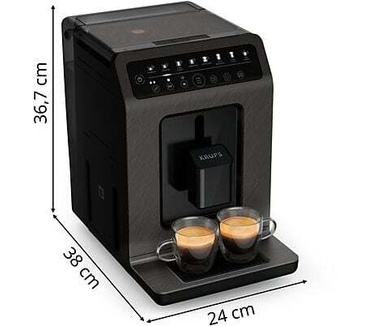 Krups Ea897h Evidence Eco Design Volautomatische Espressomachine Coal