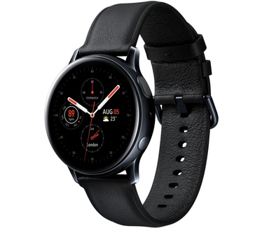 Samsung Galaxy Watch Active2 RVS (40mm) Zwart (Zwart)