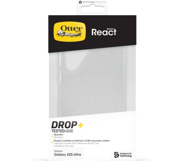 Otterbox React Series voor Galaxy S25 Ultra, Stardust (Clear Glitter)
