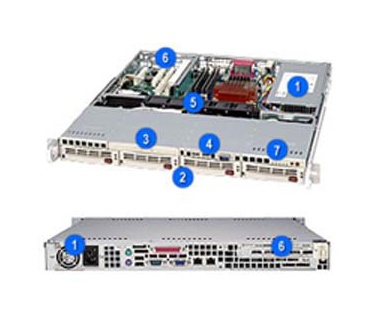 Supermicro SC813MS-300C