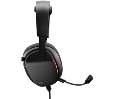 Glorious Glorious GHS Eternal RGB - Stereo RGB headset voor pc, PS5, PS4, Switch - Custom-tuned, gekantelde drivers, verstelbare, kristalheldere, afneembare mic, USB-C - Duurzaam, dag/nacht comfort - Zwart