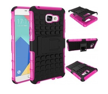 qMust Samsung Galaxy A5 (2016) Rugged Hybrid Case - Dual Protection - Pink