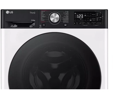 LG LG F4DR7596SYH - A-10% - 9 kg Was- droogcombinatie met TurboWash™ 39 - Slimme AI DD™ motor - EzDispense™ - Hygiënisch wassen met stoom - ThinQ™