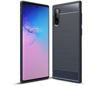 qMust Samsung Galaxy Note 10 Rugged TPU Case - Blauw