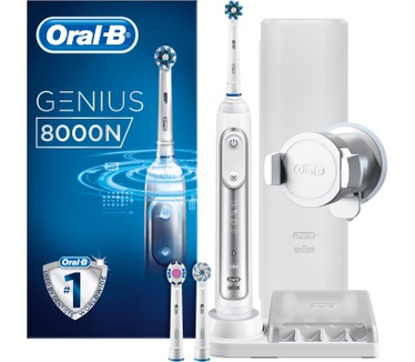 Oral-B Genius 8000N Silver Elektrische Tandenborstel Powered By Braun