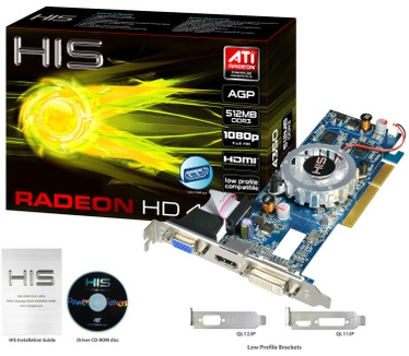 HIS HD 4350 iFan Native HDMI 512MB DDR3 AGP