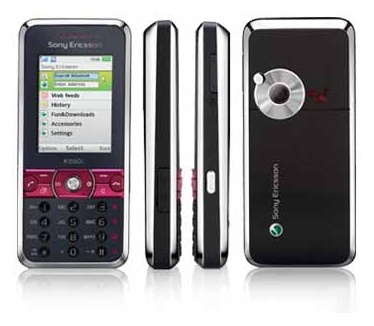 Sony Ericsson K660i Bordeaux Rood, Zwart