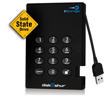iStorage diskAshur SSD USB3.0 1TB Zwart