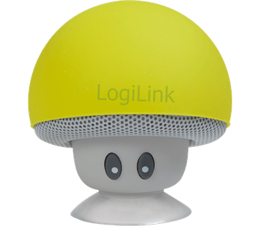 LogiLink portable Bluetooth Speaker mushroom design gelb