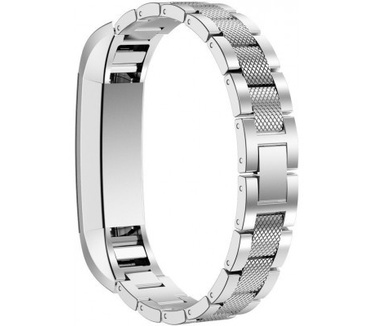qMust Premium Mesh armband voor Fitbit Alta - Silver