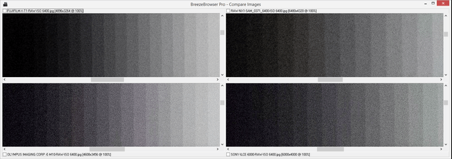 Iso 6400 vergelijking (raw)