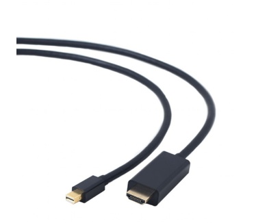 Gembird *Mini DisplayPort cable to HDMI 4K 1.8m. Lengte snoer: 1,8 m, Aansluiting 1: Mini DisplayPort, Aansluiting 2: HDMI