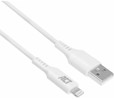 ACT AC3011 USB naar Lightning laad- en datakabel 1 meter Wit