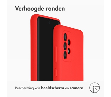 Accezz Liquid Silicone Backcover Samsung Galaxy A52(s) (5G/4G) - Rood