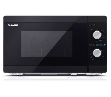 Sharp Activejet YC-MG01E-B. Apparaatplaatsing: Aanrecht, Type product: Combinatiemagnetron, Inhoud (binnenkant): 20 l. Netbelasting: 1270 W, AC-ingangsspanning: 230 V, AC-ingangsfrequentie: 50 Hz. Breedte: 440 mm, Diepte: 324 mm, Hoogte: 258 mm