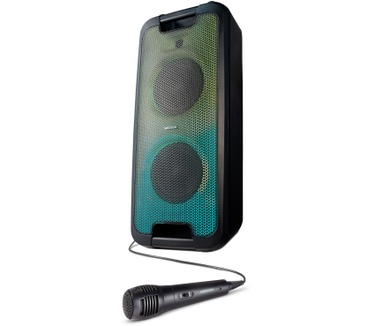 Medion LIFE E61400 partyspeaker, LC-display, Bluetooth 5.0, Karaoke, Eenvoudig te transporteren, 2 x 22 W RMS