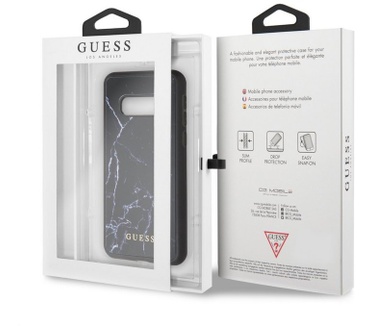 Guess Marble Hard Case voor Samsung Galaxy S10e - Zwart  Zwart