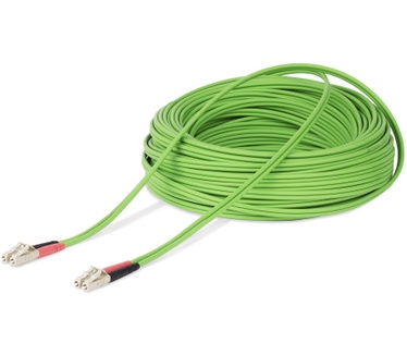 Startech.com 25m LC naar LC (UPC) OM5 Multimode Glasvezelkabel, 50/125µm Duplex LOMMF/VCSEL Zipcord Fiber, 40G/100G Netwerken, Buigbestendig, Low Insertion Loss, LSZH Fiber Patchkabel
