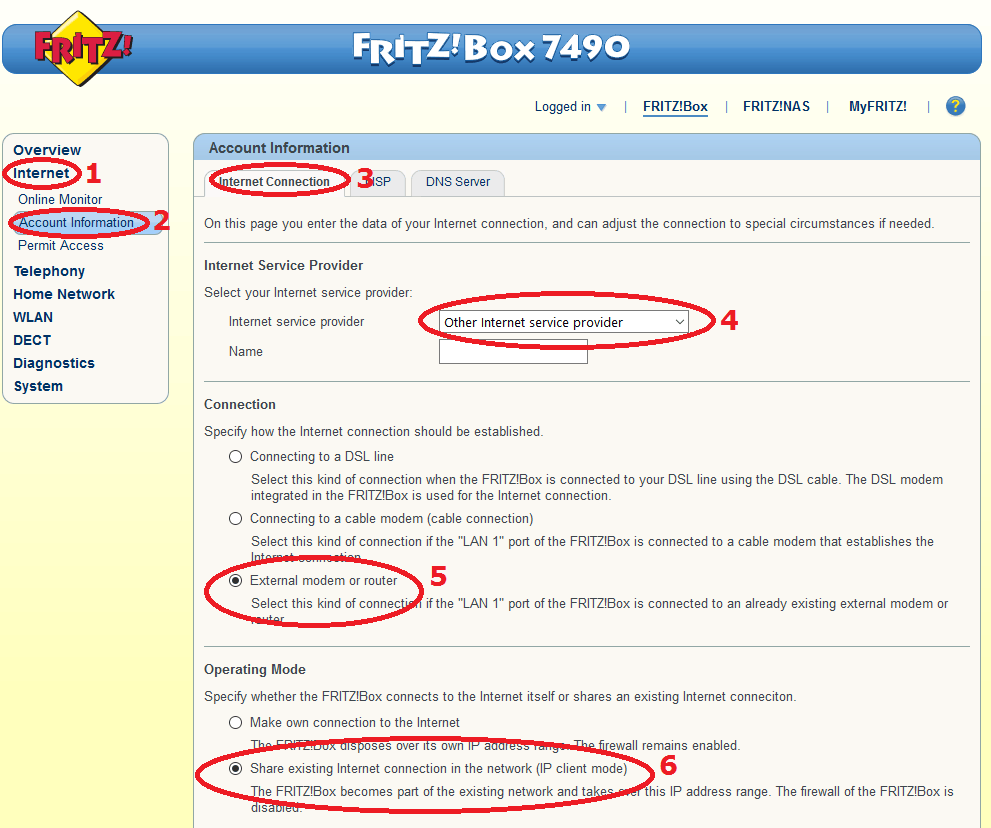 Fritz!Box als IP-client - Netwerken - GoT
