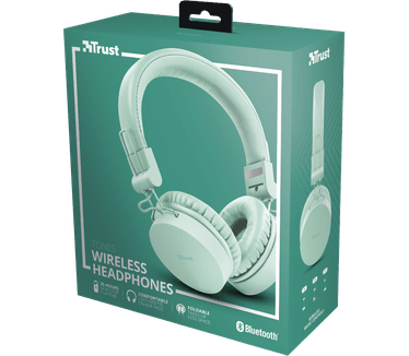 Trust Tones Bluetooth Wireless Headphones (Mint)