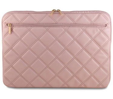 Guess Quilted Big 4G Logo Universele Laptoptas (16") - Roze Roze
