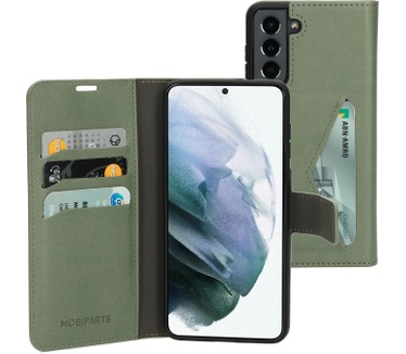 Mobiparts Classic Wallet Case Samsung Galaxy S21 Stone Green