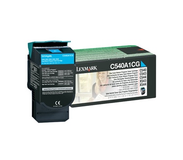 Lexmark C54x, X54x 1K cyaan retourprogr. tonercartr.