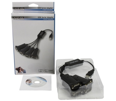 Konig USB to 4x serial adaptercable