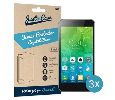 Just in Case Lenovo Vibe C2 Screenprotector - 3 stuks - Crystal Clear