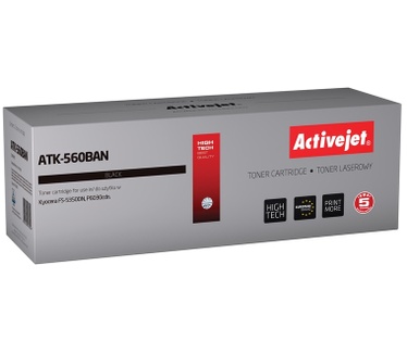 Activejet Activejet Toner Cartridge ATK-560BAN (Kyocera vervanging TK-560K; Premium; 12000 pagina's; zwart)