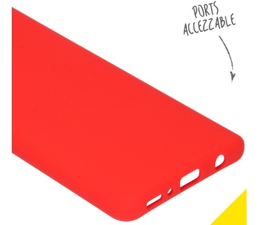 Accezz Liquid Silicone Backcover Samsung Galaxy A41 - Rood (Galaxy A41) Rood