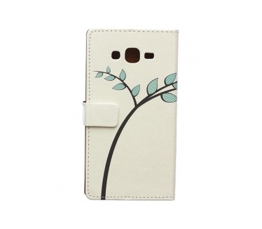 Samsung Galaxy J5 Lovely Birds Leather Stand Hoesje