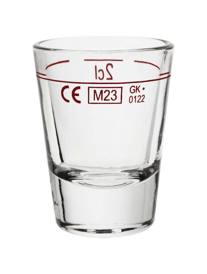 Glas met MID markering