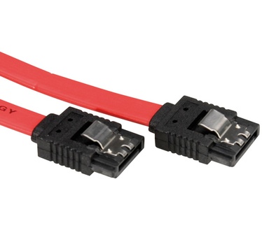 Roline Int. SATA 3.0 Gbit/s kabel met klick sluiting 1.0m