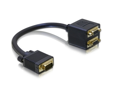 Delock Adapter VGA male to 2x VGA female
