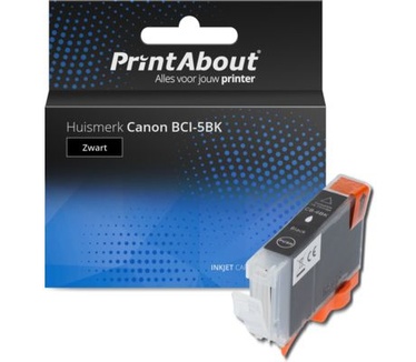PrintAbout Huismerk Canon BCI-5BK Inktcartridge Zwart