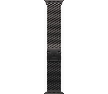 Apple Watch Ultra 3, Milanees bandje L, Zwart (Zwart)