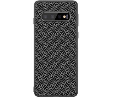 Nillkin Case Synthetic Fiber Samsung Galaxy S10+ - Plaid Zwart  Zwart