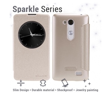 Nillkin Quick Circle Case LG L Fino - Sparkle Series Gold