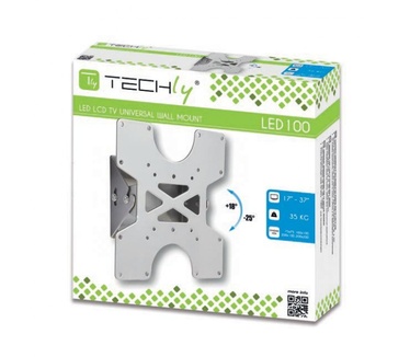 Techly 17-37" Wall Bracket for LED LCD TV Tilt Black" ICA-LCD 113-BK