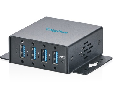 Digitus USB 3.2 Gen 1 Compact Industrial Hub, 4-Port