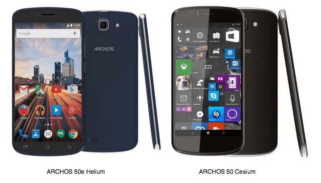 Nieuwe Archos-smartphones