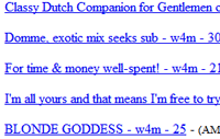 Craigslist advertenties