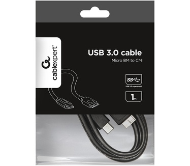 Gembird CCP-USB3-MBMCM-1M Zwart