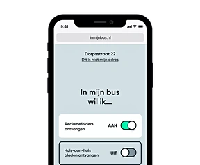 InMijnBus reclamefolders