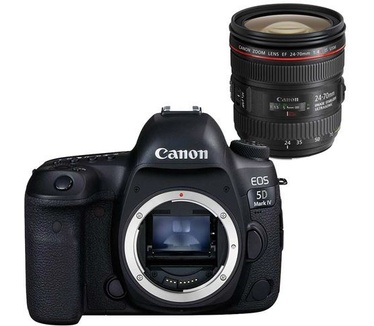Canon EOS 5D Mark IV + 24-70mm f/4 Zwart