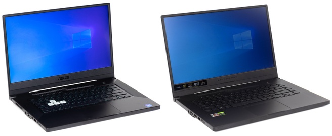 Asus TUF F15 naast Zephyrus G15 GA502