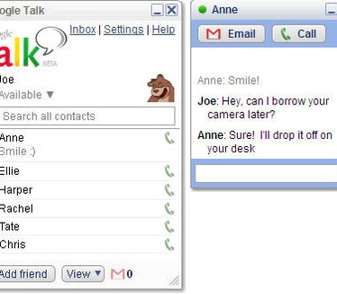 Google Talk screenshot